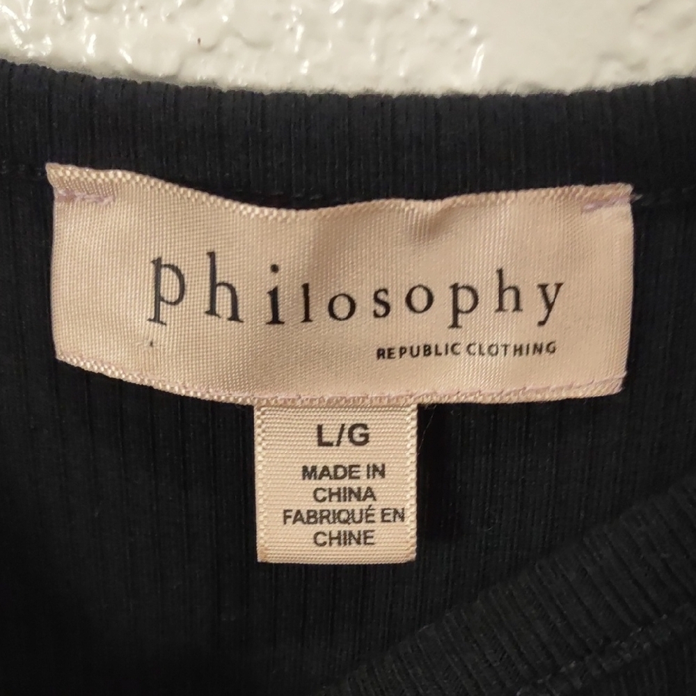 Philosophy Black Sleeveless Top - Picture 5 of 15